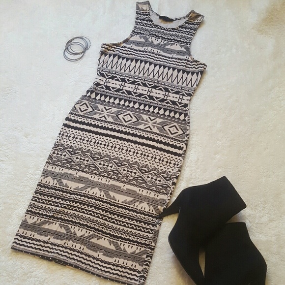 iris Dresses & Skirts - Aztec Print Bodycon Dress